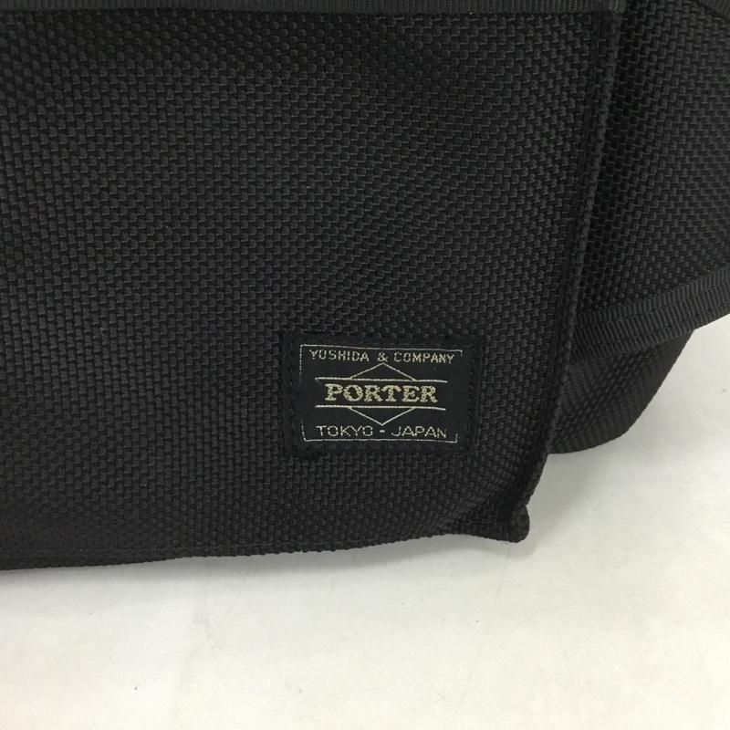 ポーター PORTER ウエストバッグ ウエストバッグ HEAT ヒップバッグ ボディバッグ ロゴ、文字 黒 / ブラック /  メンズ USED 古着 中古 10145859