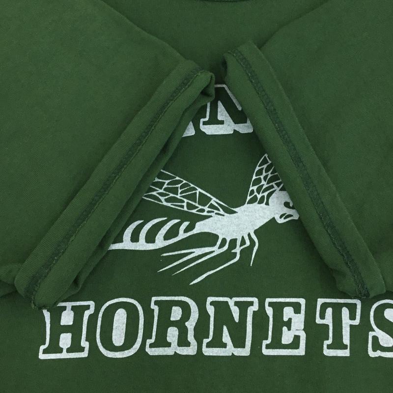 ザリアルマッコイズ THE REAL McCOY S Tシャツ 半袖 HORNETS TEE 40 ロゴ、文字 緑 / グリーン /  メンズ USED 古着 中古 10150950