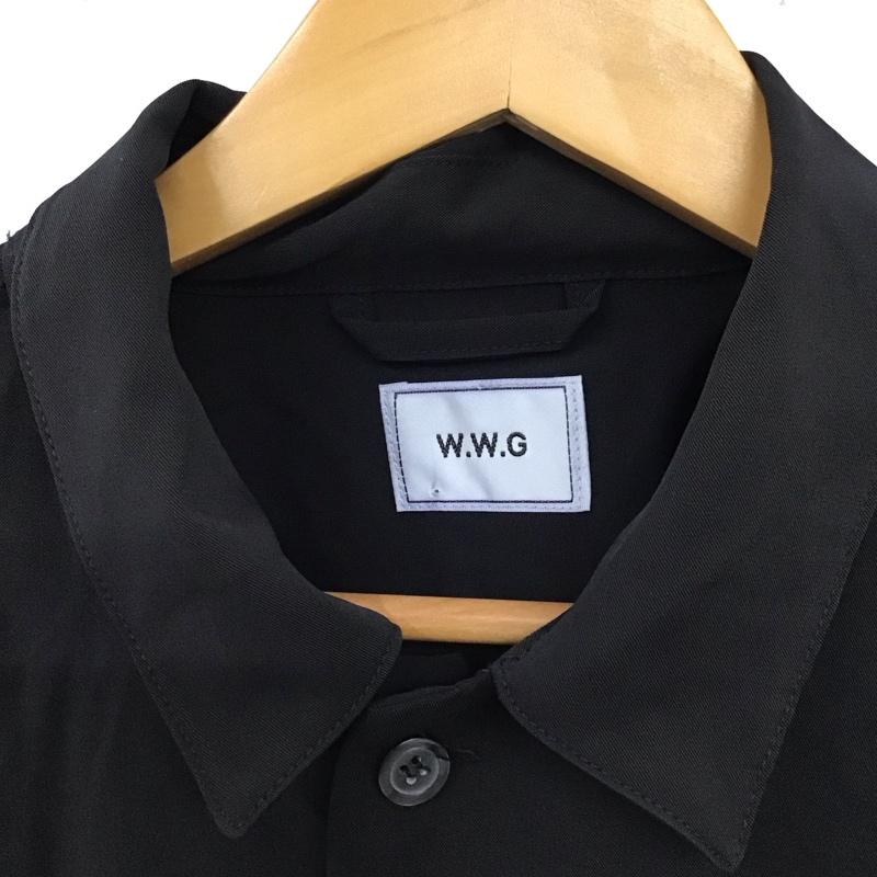 フーズフーギャラリー WHO S WHO gallery シャツ、ブラウス 半袖 オーバーサイズ W.W.G FREE 無地 黒 / ブラック /  メンズ USED 古着 中古 10117748