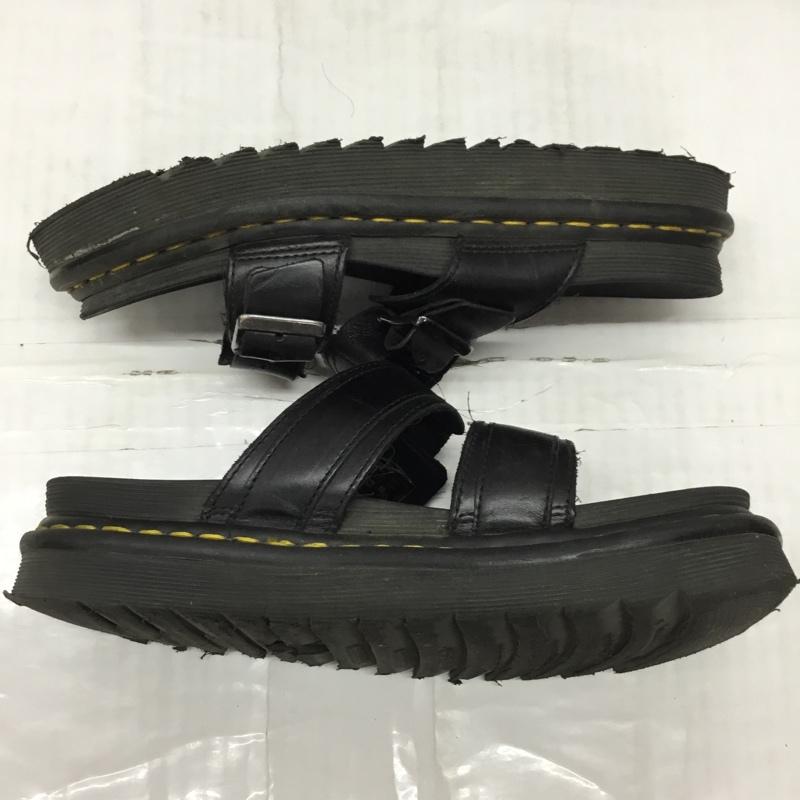 ドクターマーチン Dr.Martens サンダル サンダル MYLES シャークソール UK6 レザーサンダル AW006 US：8 無地 黒 / ブラック /  レディース USED 古着 中古 10119085