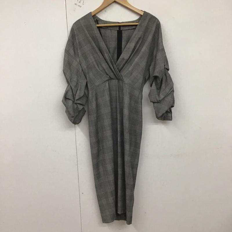 ザラウーマン ZARA WOMAN ワンピース ひざ丈スカート XS チェック マルチカラー / マルチカラー /  レディース USED 古着 中古 10129438