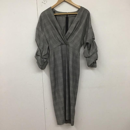 ザラウーマン ZARA WOMAN ワンピース ひざ丈スカート XS チェック マルチカラー / マルチカラー /  レディース USED 古着 中古 10129438