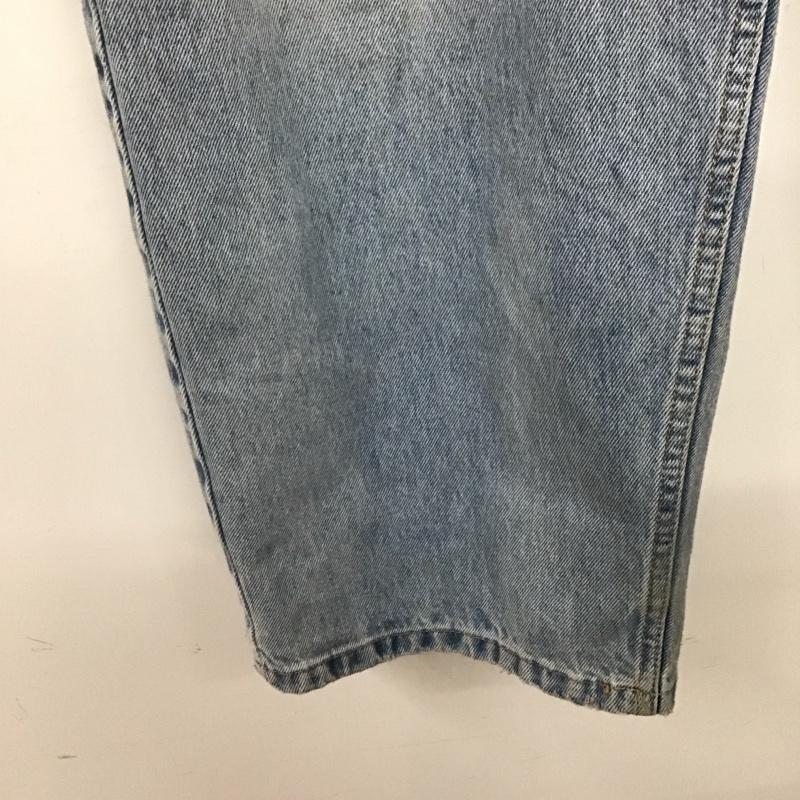 ザラ ZARA パンツ デニム、ジーンズ デニムパンツ ワイドパンツ カジュアルパンツ 40 ダメージ加工 インディゴ / インディゴ /  メンズ USED 古着 中古 10144502