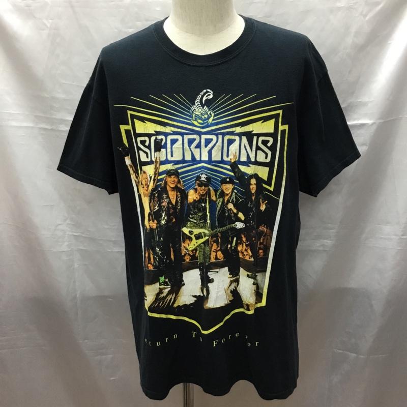 ギルダン GILDAN Tシャツ 半袖 SCORPIONS バンドTシャツ L ワンポイント 黒 / ブラック /  メンズ USED 古着 中古 10116112