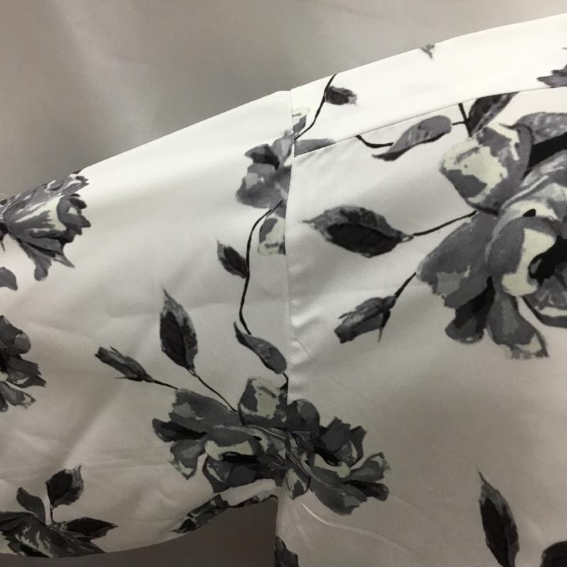 アデイインザライフ ユナイテッドアローズ A day in the life UNITED ARROWS シャツ、ブラウス 長袖 長袖シャツ カラーシャツ ポケットシャツ 長袖カットソー プリントシャツ L プリント 白 / ホワイト /  メンズ USED 古着 中古 10114614