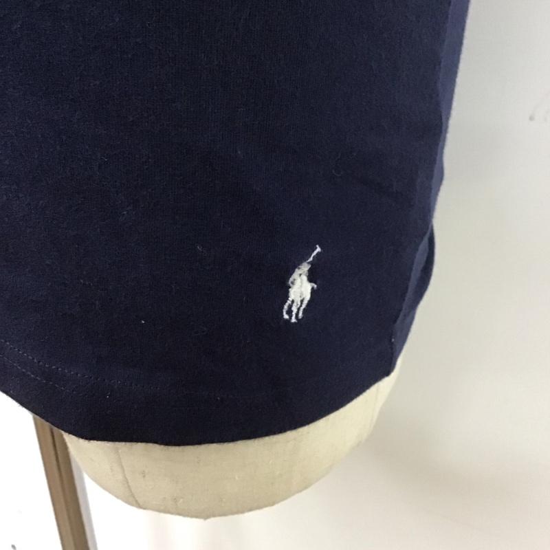 ポロラルフローレン POLO RALPH LAUREN Tシャツ 半袖 半袖カットソー プリントTシャツ クルーネックカットソー S ロゴ、文字 紺 / ネイビー /  メンズ USED 古着 中古 10122976