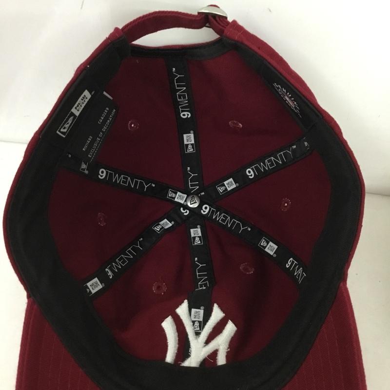 ニューエラ NEW ERA 帽子 キャップ NY ニューヨークヤンキース 9TWENTY ロゴ、文字 えんじ / ワインレッド /  メンズ USED 古着 中古 10130031