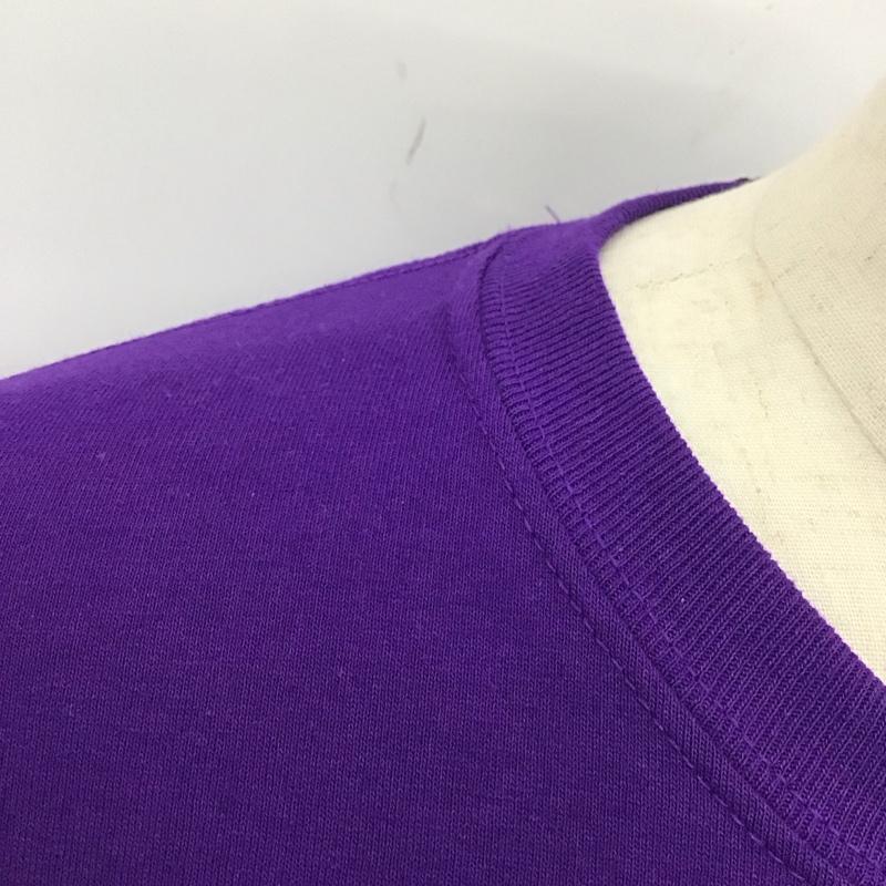 ロンリー LONELY論理 カットソー 長袖 長袖カットソー クルーネックカットソー ロングスリーブカットソー プリントTシャツ XL ロゴ、文字 紫 / パープル /  メンズ USED 古着 中古 10115608