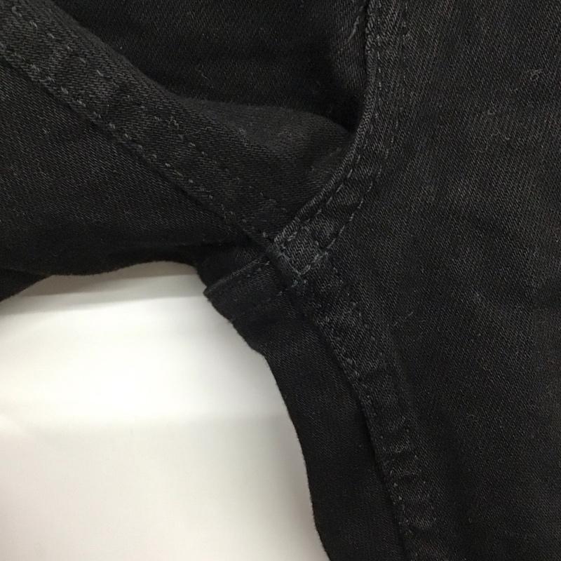 ザラ ZARA パンツ デニム、ジーンズ 3643 018 800 カットオフ ストレッチ 無地 黒 / ブラック /  レディース USED 古着 中古 10142009