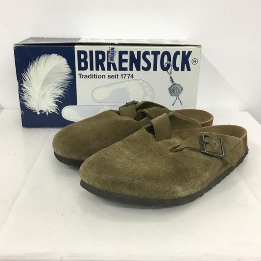 ビルケンシュトック BIRKENSTOCK サンダル サンダル BOSTON スエード 41 箱有 サボ 無地 ベージュ / ベージュ /  メンズ USED 古着 中古 10137845