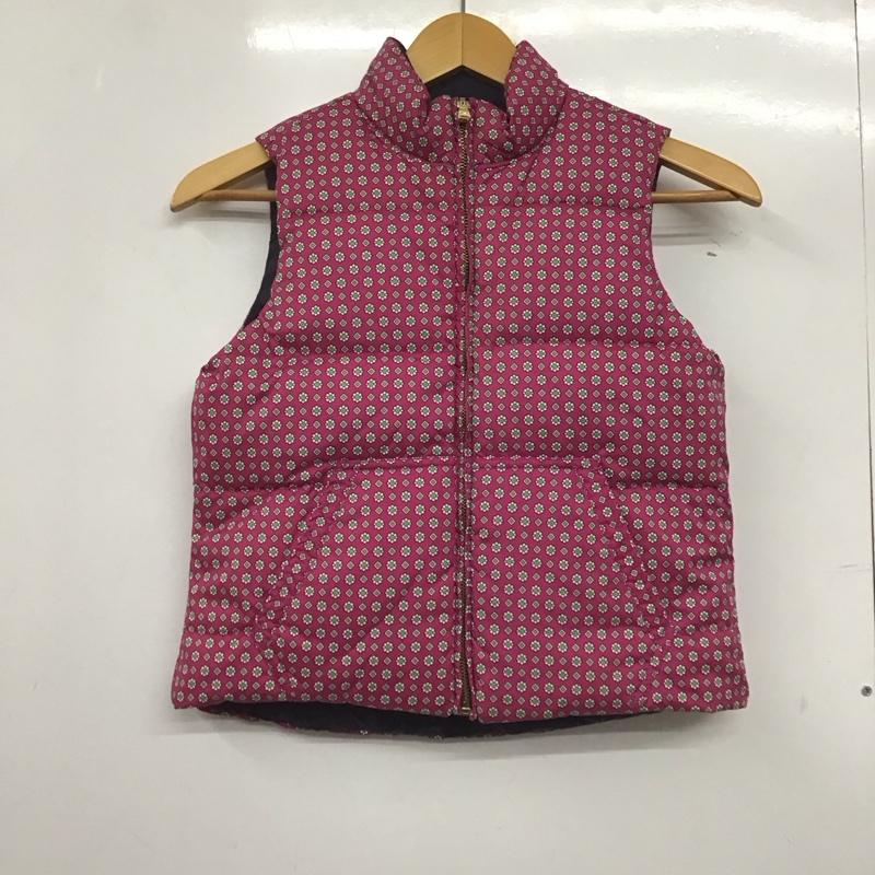 ラルフローレン RALPHLAUREN ベスト ベスト 313505468002 ダウン フェザー リバーシブル キッズ 140 M ワンポイント 紺 / ネイビー / X 桃 / ピンク /  ガールズ USED 古着 中古 10146615
