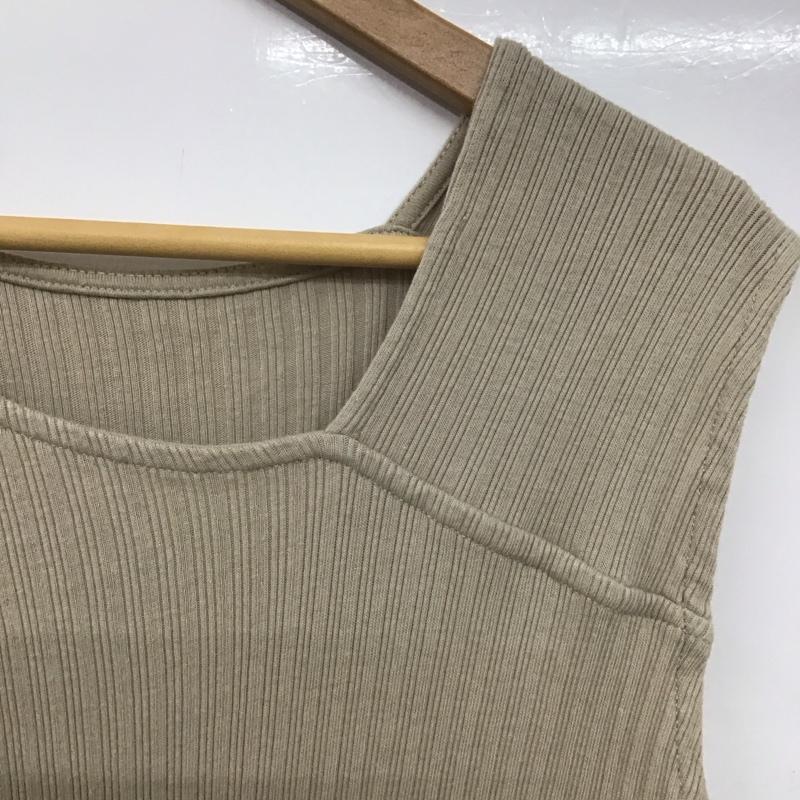 フリーズマート FREE S MART ワンピース ロングスカート ノースリーブニットワンピース タイトワンピース FREE 無地 ベージュ / ベージュ /  レディース USED 古着 中古 10142068