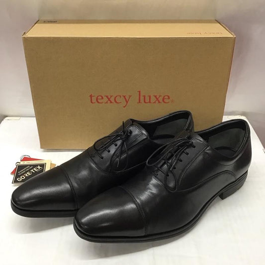 アシックス ASICS 革靴 革靴 TU-8002 texcy luxe GORE-TEX ストレートチップ 箱有 26.5cm 26.5cm 無地 黒 / ブラック /  メンズ USED 古着 中古 10111754