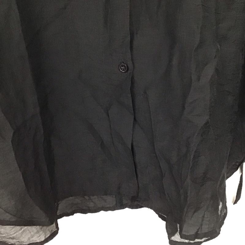 ローリーズファーム LOWRYS FARM シャツ、ブラウス 長袖 FREE 無地 黒 / ブラック /  レディース USED 古着 中古 10144587