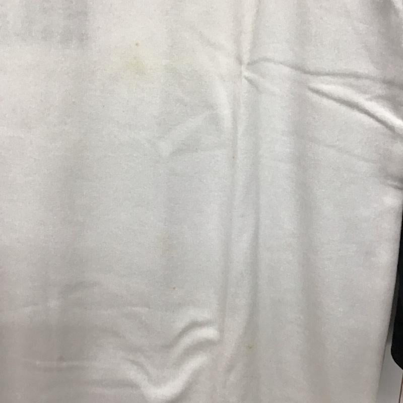 ベイプ BAPE カットソー 長袖 長袖カットソー プリントカットソー クルーネック ラグラン L プリント 白 / ホワイト / X 黒 / ブラック /  メンズ USED 古着 中古 10141230