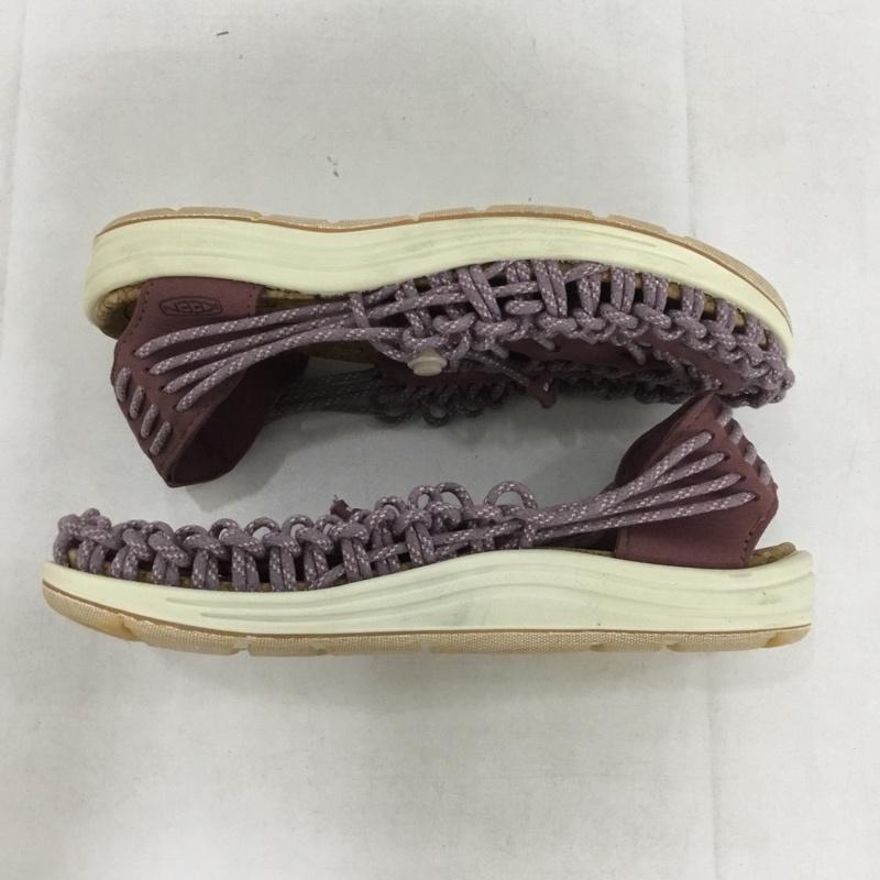 キーン KEEN サンダル サンダル 1028687 UNEEK 2 HARVEST アウトドアシューズ 25cm 25.0cm ロゴ、文字 紫 / パープル /  レディース USED 古着 中古 10138480
