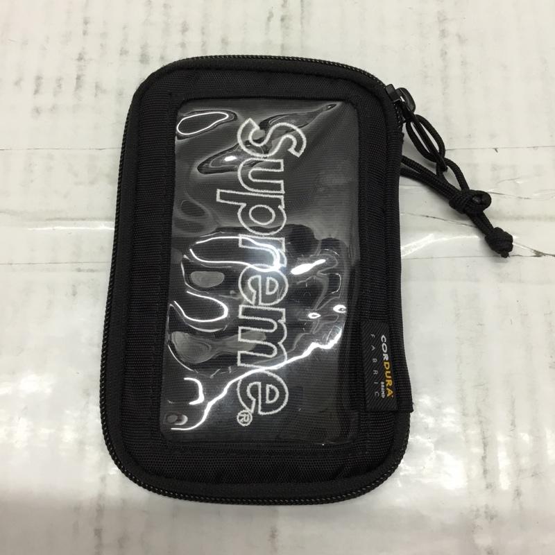 シュプリーム Supreme ファッション小物 ファッション小物 19FW Small Zip Pouch スモール ジップ ポーチ 小物入れ ミニ財布 ショルダー ロゴ、文字 黒 / ブラック /  メンズ USED 古着 中古 10106893