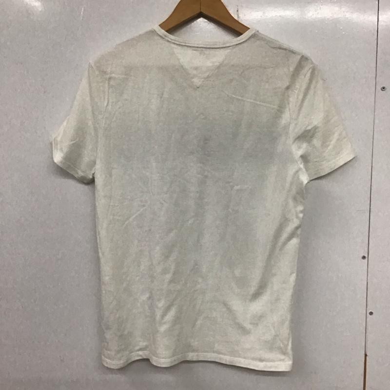 トミーヒルフィガー TOMMY HILFIGER Tシャツ 半袖 半袖カットソー プリントTシャツ クルーネックカットソー M ロゴ、文字 白 / ホワイト /  メンズ USED 古着 中古 10134926