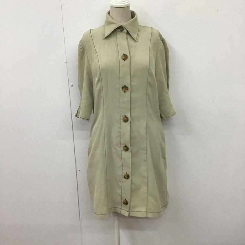 スライ SLY ワンピース ミニスカート 030ESZ33-2530 TUCK SLEEVE FRONT BUTTON 1 無地 マルチカラー / マルチカラー /  レディース USED 古着 中古 10108481