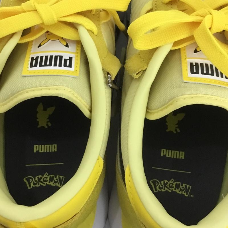 プーマ PUMA スニーカー スニーカー 387688 01 RIDER FV PIKACHU ピカチュウ ポケモン 27cm 箱有 27.0cm ロゴ、文字 黄 / イエロー / X 黒 / ブラック /  メンズ USED 古着 中古 10143264