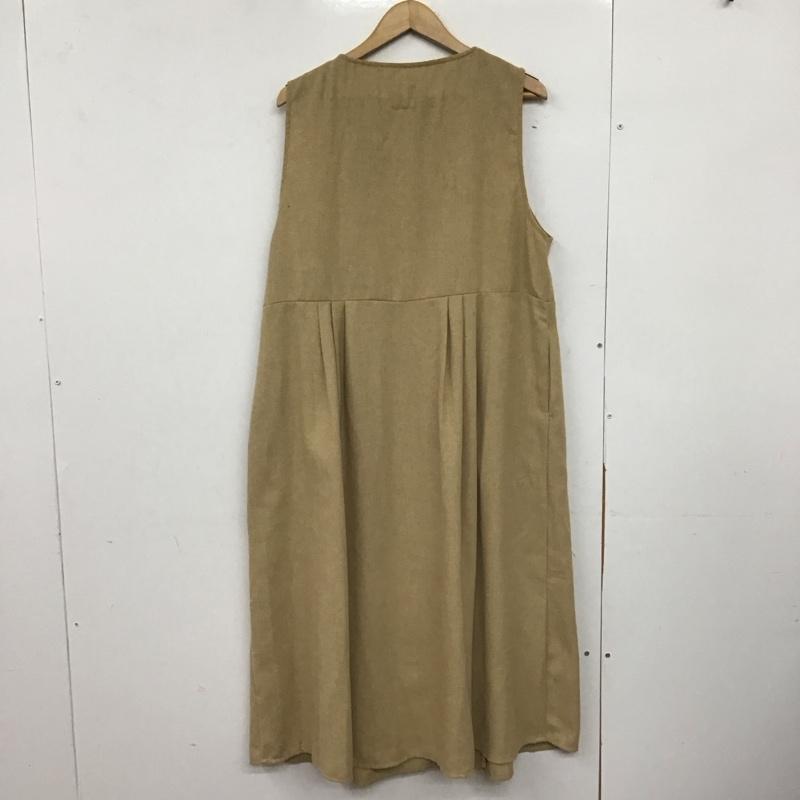 サマンサモスモス Samansa Mos2 ワンピース ロングスカート ロングワンピース ノースリーブワンピース フレアスカート FREE 無地 キャメル / キャメル /  レディース USED 古着 中古 10147880