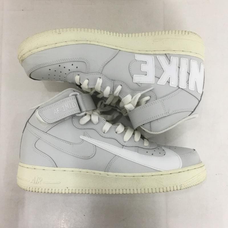 ナイキ NIKE スニーカー スニーカー DQ8645-045 AIR FORCE 1 MID 07 PRM 26.5cm 26.5cm ロゴ、文字 灰 / グレー /  メンズ USED 古着 中古 10141546