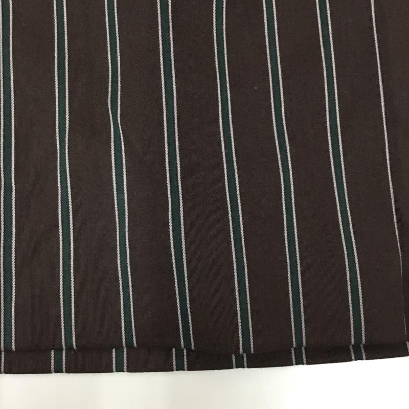 ナチュラルビューティーベーシック NATURAL BEAUTY BASIC スカート ロングスカート S ストライプ 茶 / ブラウン /  レディース USED 古着 中古 10110759