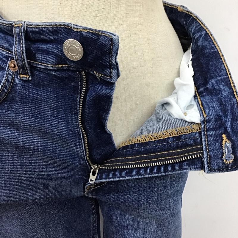 ザラ ZARA パンツ デニム、ジーンズ ストレッチ ジーパン カットオフ 無地 青 / ブルー /  レディース USED 古着 中古 10114590