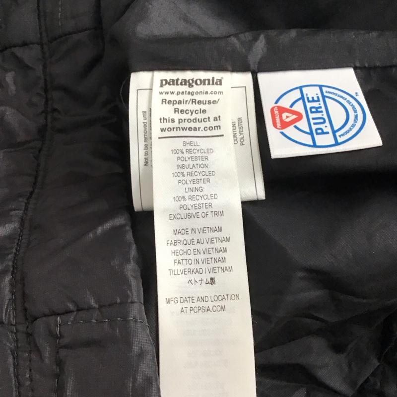 パタゴニア patagonia ジャケット、上着 ジャケット、ブレザー 22FW ナノパフジャケット ジップアップダウンジャケット S ロゴ、文字 黒 / ブラック /  メンズ USED 古着 中古 10143210