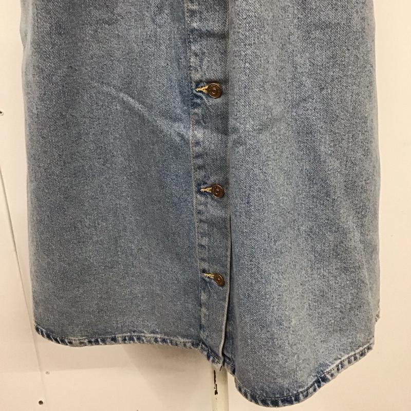 ザラ ZARA スカート ロングスカート デニムスカート フロントボタン XS 無地 青 / ブルー /  レディース USED 古着 中古 10121553