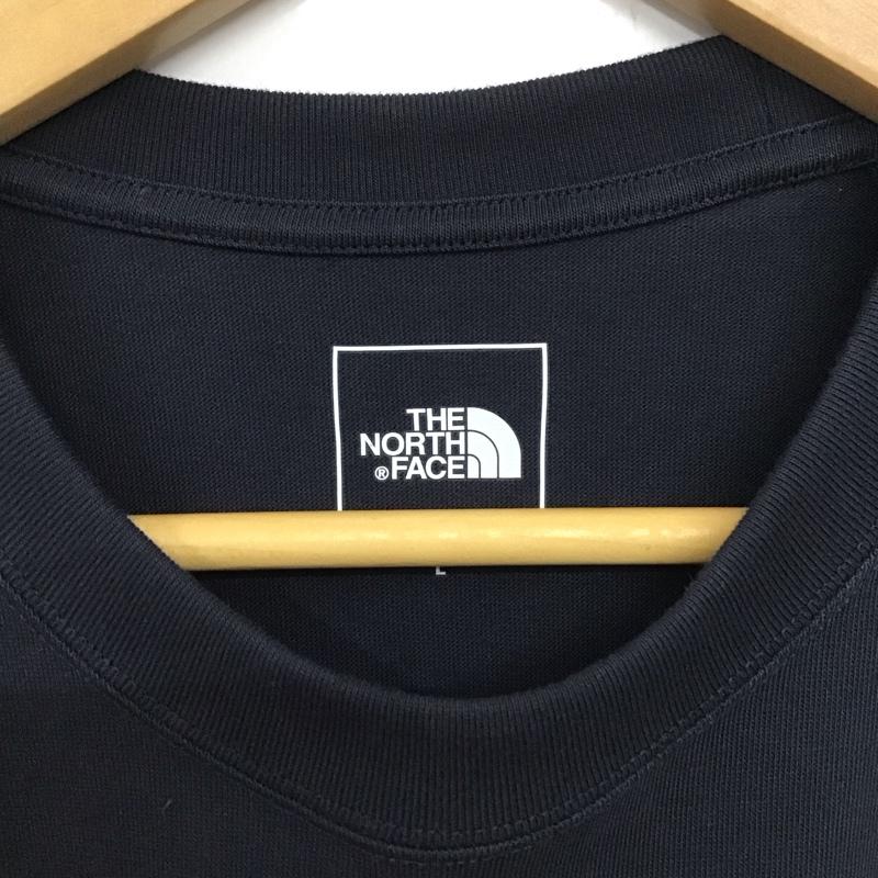 ザノースフェイス THE NORTH FACE Tシャツ 長袖 nt82203z 長袖Tシャツ クルーネックカットソー プリントTシャツ L ロゴ、文字 紺 / ネイビー /  メンズ USED 古着 中古 10133112