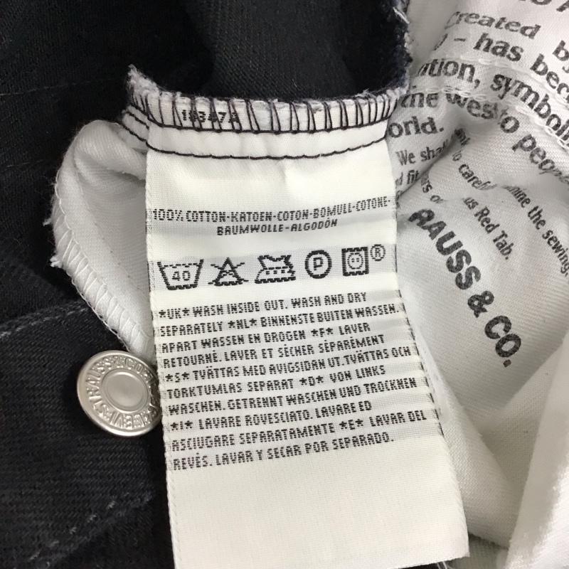 リーバイストラウスアンドコー Levi Strauss & co. パンツ デニム、ジーンズ デニムパンツ ストレートパンツ ワイドパンツ カジュアルパンツ 34 無地 黒 / ブラック /  メンズ USED 古着 中古 10114180