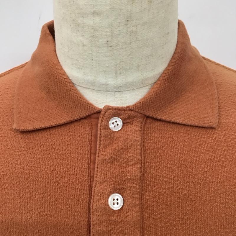 サタデーズサーフニューヨークシティー SATURDAYS SURF NYC ポロシャツ 半袖 半袖ポロシャツ カラーシャツ 半袖カットソー S 無地 橙 / オレンジ /  メンズ USED 古着 中古 10113107
