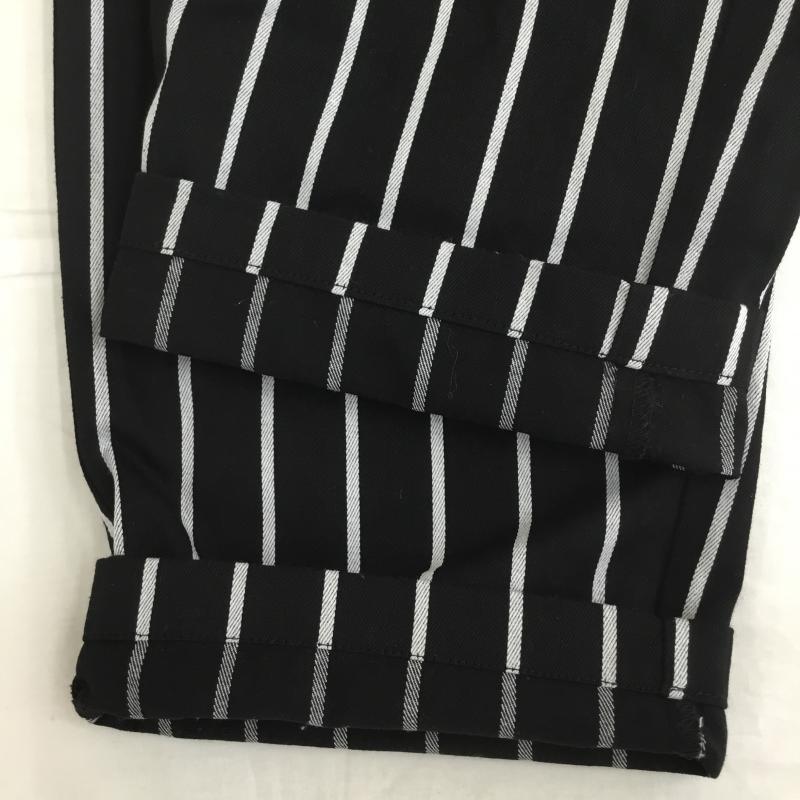 クックマン COOKMAN パンツ ワークパンツ、ペインターパンツ M ストライプ 黒 / ブラック /  レディース USED 古着 中古 10134152