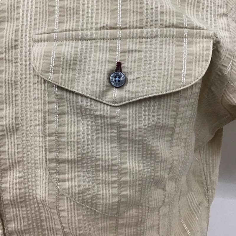 バーバリーブラックレーベル BURBERRY BLACK LABEL シャツ、ブラウス 半袖 BMW22-214-42 ワークシャツ 2 ワンポイント ベージュ / ベージュ /  メンズ USED 古着 中古 10113079