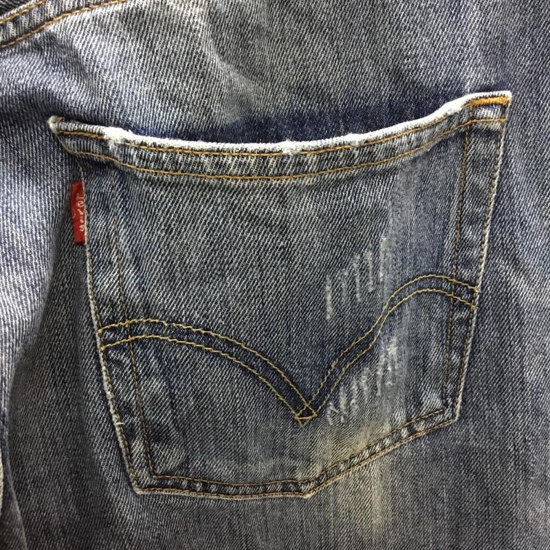 リーバイス Levi s パンツ デニム、ジーンズ PCL16B 501 W36 L32 ボタンフライ 36インチ 無地 青 / ブルー /  メンズ USED 古着 中古 10118934