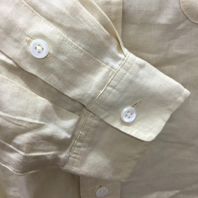 ラルフローレンスポーツ RALPHLAURENSPORT シャツ、ブラウス 長袖 長袖シャツ カラーシャツ ポケットシャツ 長袖カットソー 無地シャツ 無地 黄 / イエロー /  メンズ USED 古着 中古 10114575