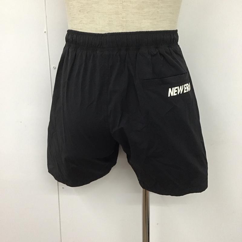 ニューエラ NEW ERA パンツ ショートパンツ L ロゴ、文字 黒 / ブラック /  メンズ USED 古着 中古 10108019