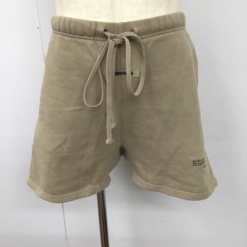 エッセンシャルズ ESSENTIALS パンツ ショートパンツ スウェットパンツ カジュアルパンツ ジャージ ワイドパンツ S ロゴ、文字 ベージュ / ベージュ /  メンズ USED 古着 中古 10112126