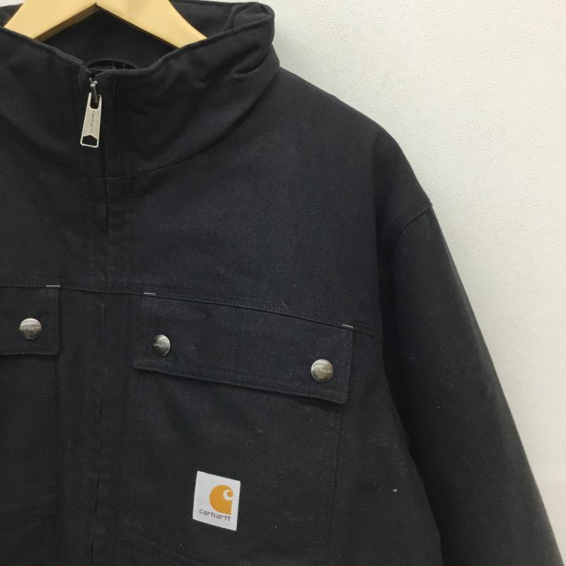 カーハート Carhartt ジャケット、上着 ジャケット、ブレザー RN14806 100107 001 Woodward Black Water Repellent Quick Duck Jacket M ロゴ、文字 黒 / ブラック /  メンズ USED 古着 中古 10124450