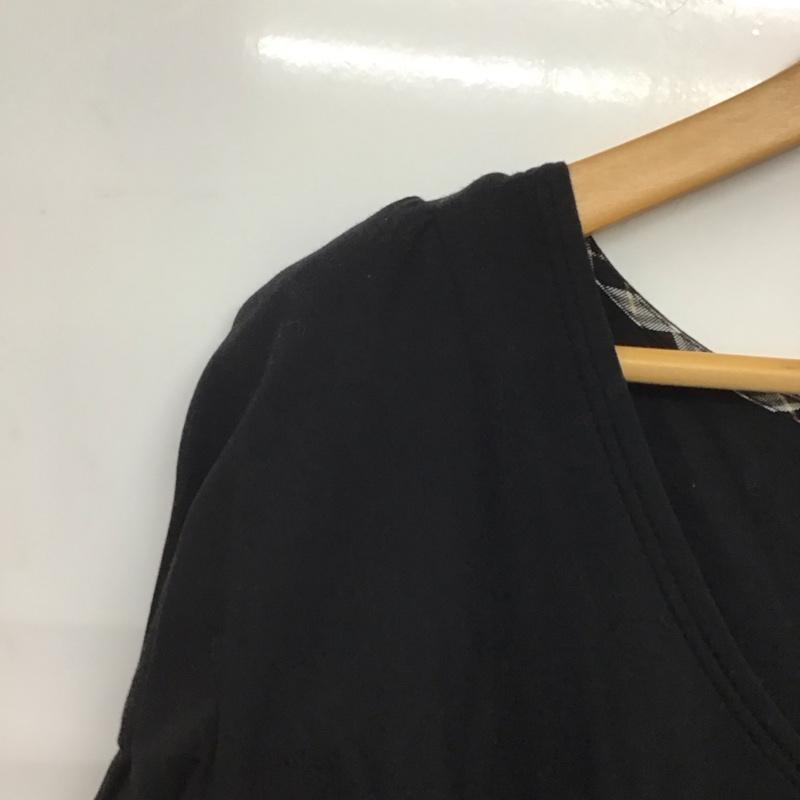 バーバリーブルーレーベル BURBERRY BLUE LABEL ワンピース ミニスカート 38 無地 黒 / ブラック /  レディース USED 古着 中古 10143755