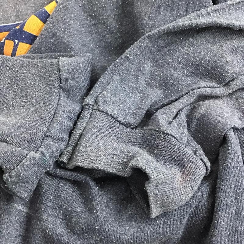 古着 USED カットソー 長袖 長袖カットソー プリントカットソー クルーネック XL プリント 紺 / ネイビー /  メンズ USED 古着 中古 10142623