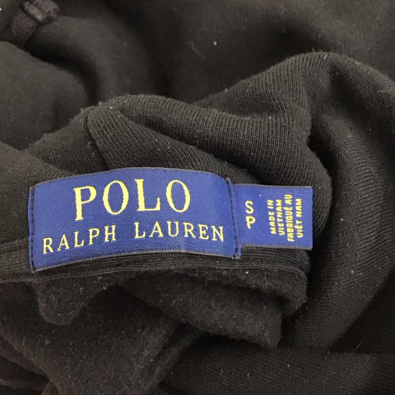 ポロラルフローレン POLO RALPH LAUREN トレーナー 長袖 長袖パーカー プルオーバーパーカー プリントスウェット トレーナー S ロゴ、文字 黒 / ブラック /  メンズ USED 古着 中古 10123712