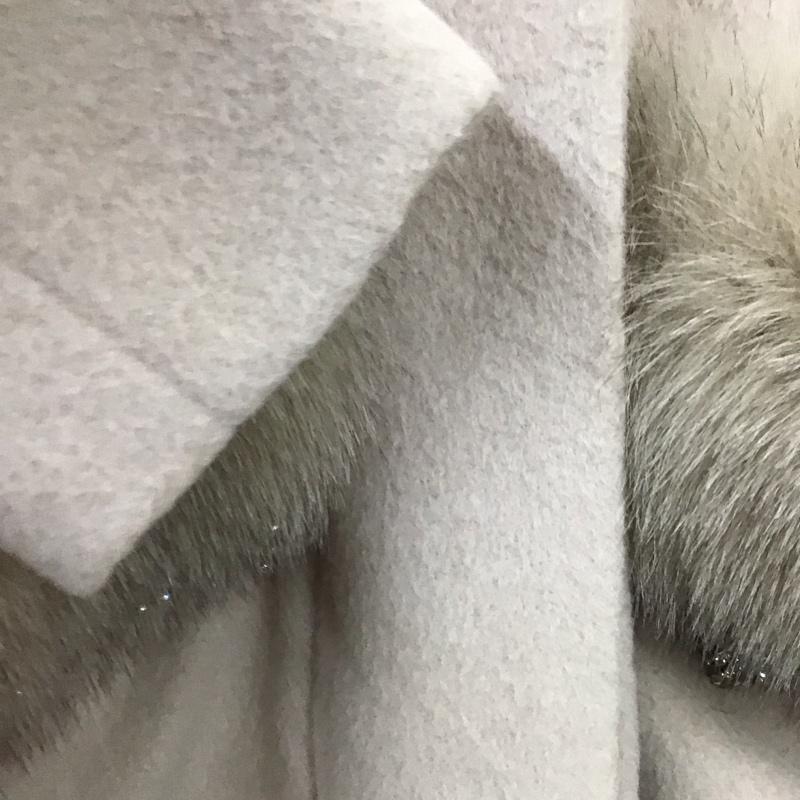 グレースコンチネンタル GRACE CONTINENTAL コート コート一般 1636 9070-1 ノーカラー ビジュー 34 無地 桃 / ピンク /  レディース USED 古着 中古 10144981