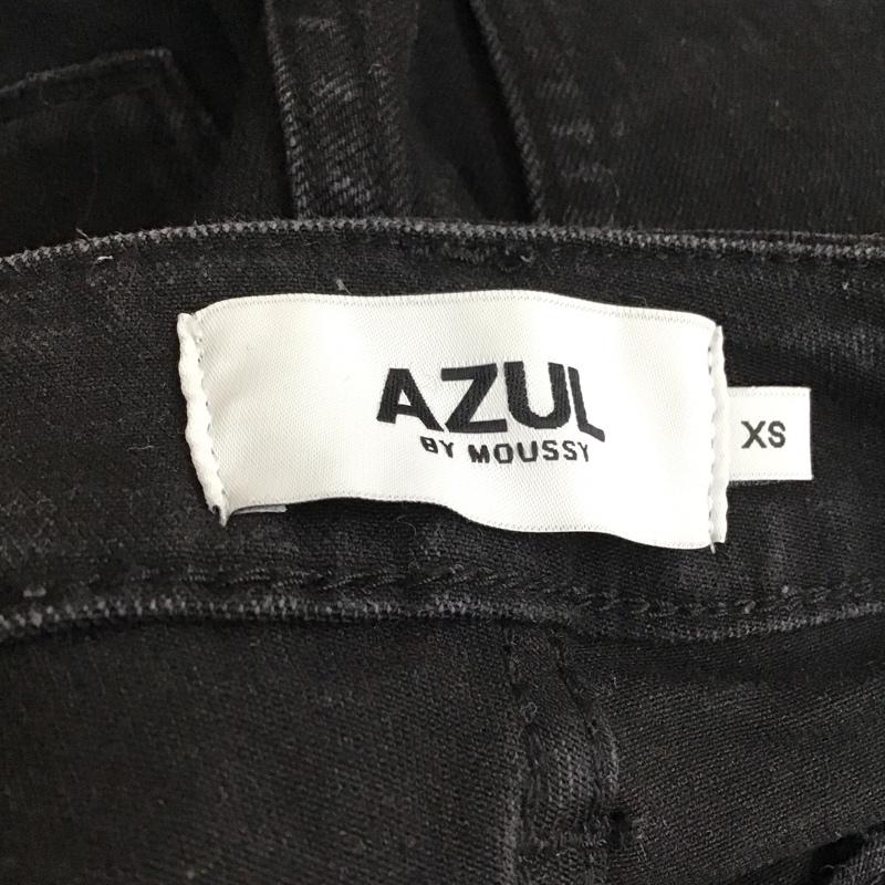 マウジー MOUSSY パンツ デニム、ジーンズ 250gss12-003j アパーフェクトデニムエアー3 タイトパンツ ストレッチパンツ XS 無地 黒 / ブラック /  レディース USED 古着 中古 10119477
