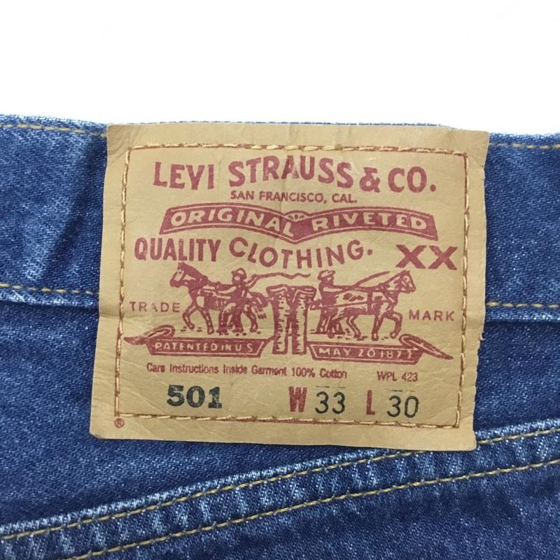 リーバイストラウスアンドコー Levi Strauss & co. パンツ デニム、ジーンズ デニムパンツ ストレートパンツ ワイドパンツ カジュアルパンツ 33インチ 無地 インディゴ / インディゴ /  メンズ USED 古着 中古 10115640