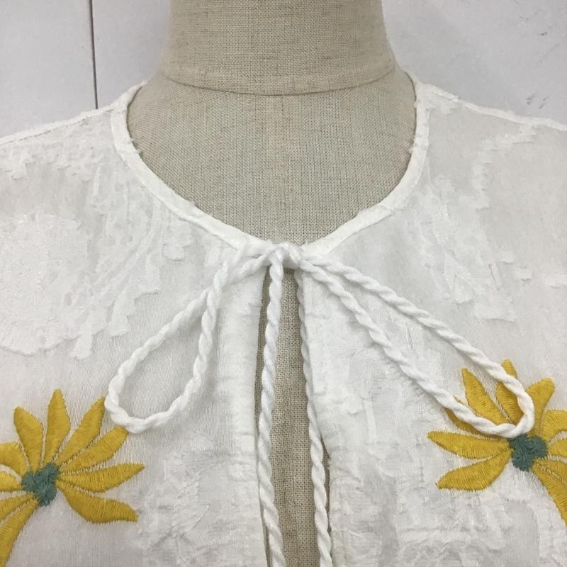 ザラ ZARA ワンピース ロングスカート 刺繍 ロング丈 XS 刺繍 白 / ホワイト /  レディース USED 古着 中古 10105777