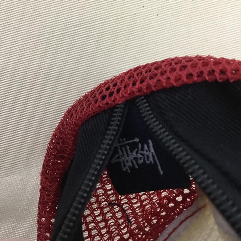 ステューシー STUSSY ファッション小物 ファッション小物 キャップ型 ポーチ 小物入れ ロゴ、文字 赤 / レッド /  メンズ USED 古着 中古 10146895