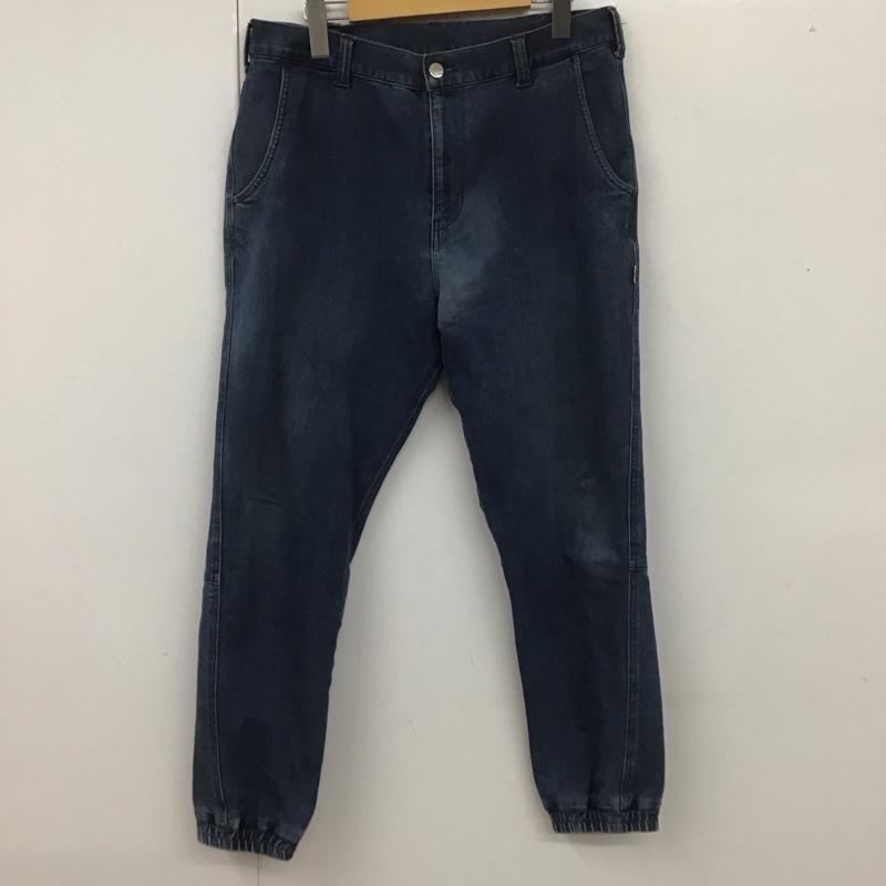 アンドサンズ ANDSUNS パンツ デニム、ジーンズ デニムパンツ ワーカージーンズ カジュアルパンツ 裾ゴム L 無地 インディゴ / インディゴ /  メンズ USED 古着 中古 10107196