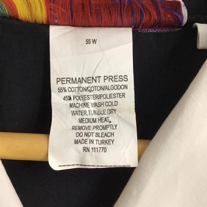 古着 USED シャツ、ブラウス 半袖 半袖シャツ ボーリングシャツ カラーシャツ CruisinUSA 古着 M ロゴ、文字 白 / ホワイト / X 黒 / ブラック /  メンズ USED 古着 中古 10137969